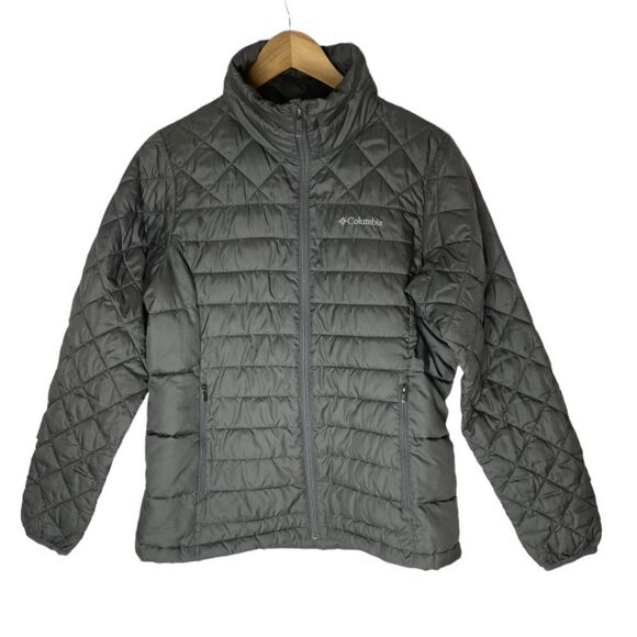 Women’s Columbia Budding Crocus Quilted Puffer Jacket in Grey - Picture 1 of 8